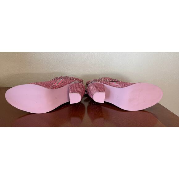 ClubEXX Sheriff Shine Cowboy Boots Pink Size 8 New In Box Rhinestones Bling - Picture 8 of 8